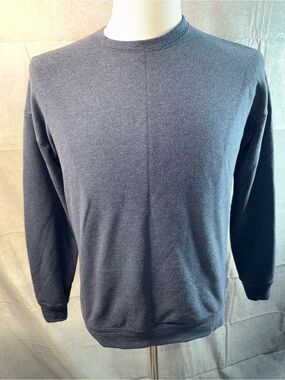 1583-Athena Men's Crewneck Sweater - Navy Blue